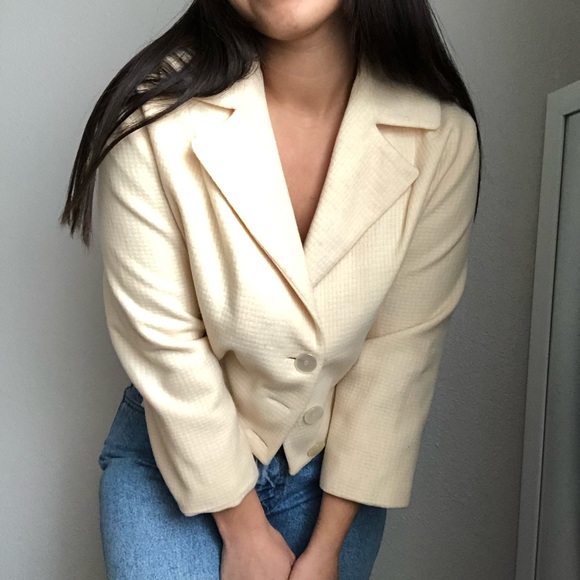 🔴Vintage Cream Blazer - Picture 8 of 16